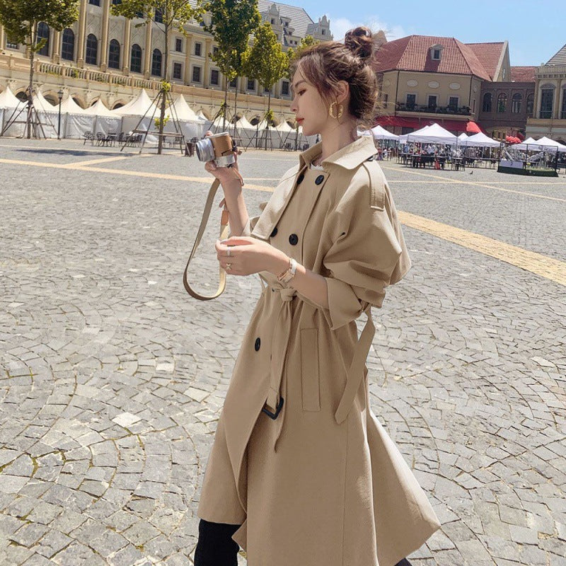 British Style Mid-length Trench Coat