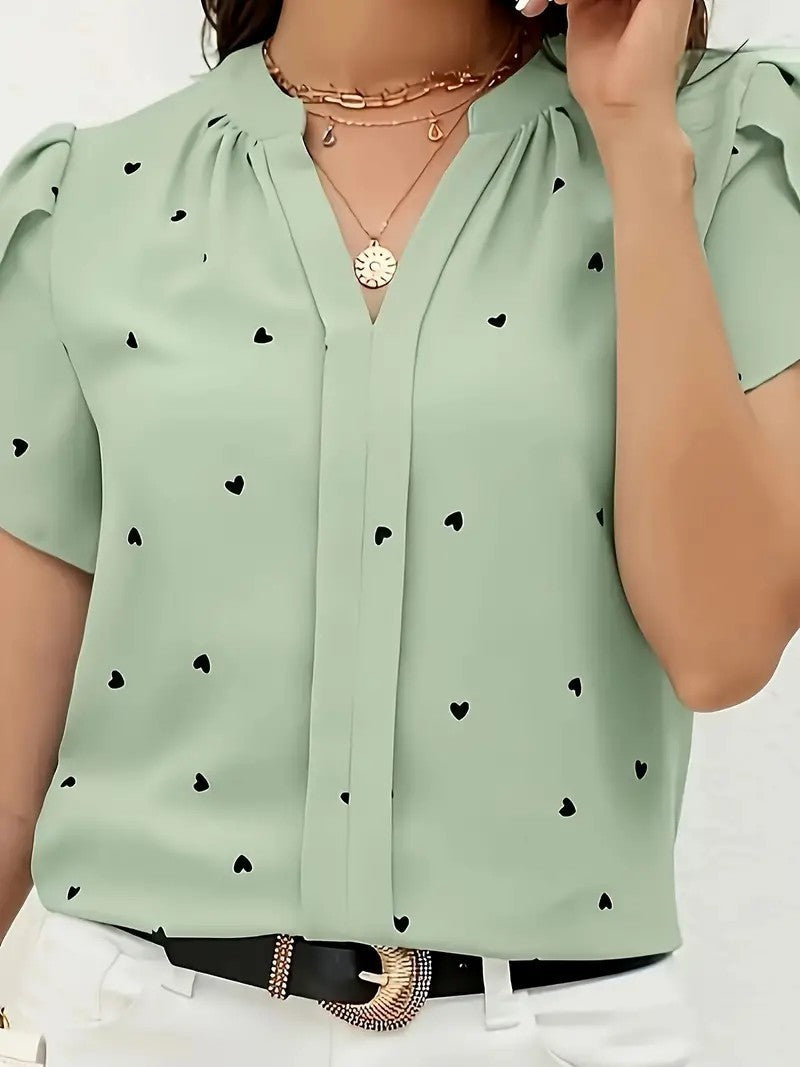Casual And Comfortable Short Sleeved Top