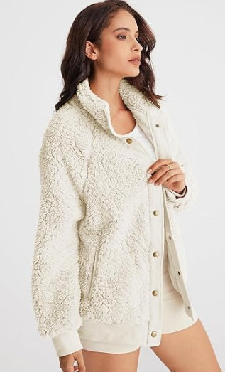 Winter Long Sleeve Sherpa Jacket