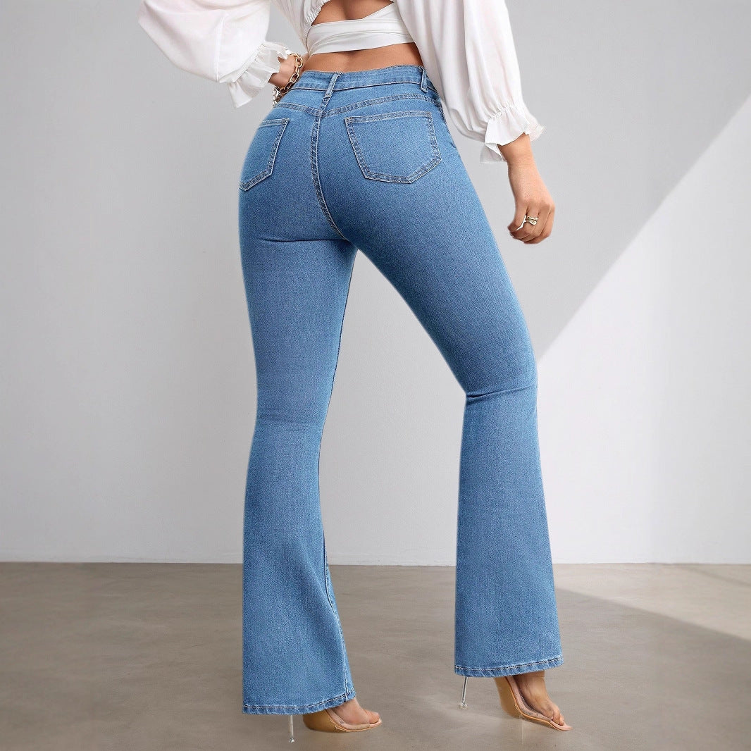 Wild Stretch High Waist Flared Jeans