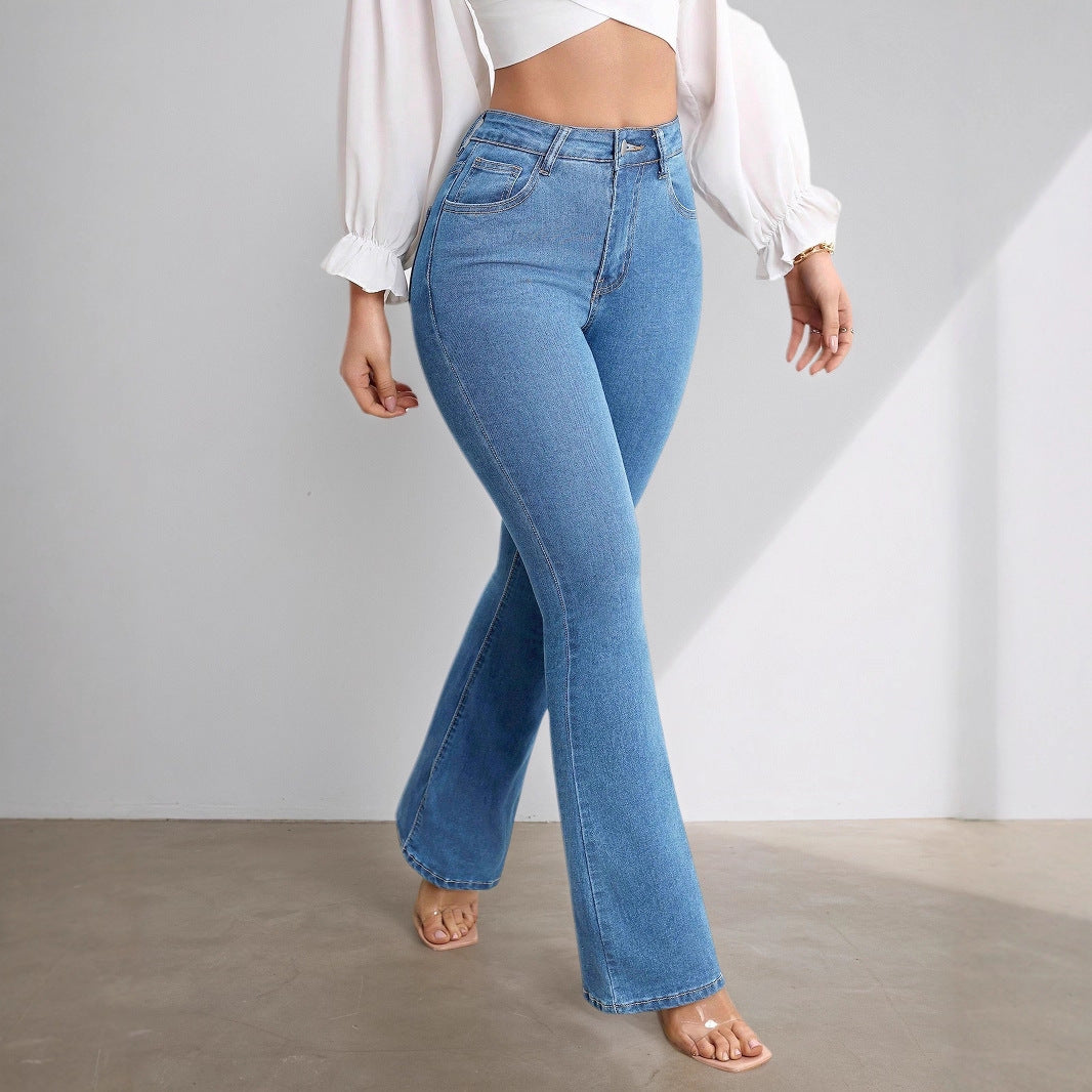 Wild Stretch High Waist Flared Jeans