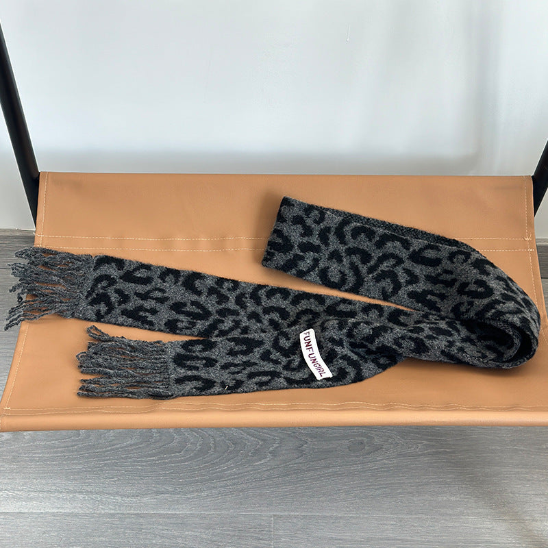 Korean Style Wool Knitted Small Scarf