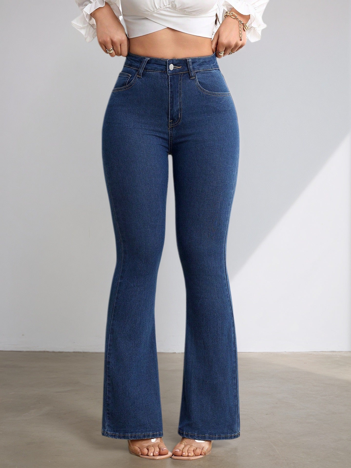 Wild Stretch High Waist Flared Jeans