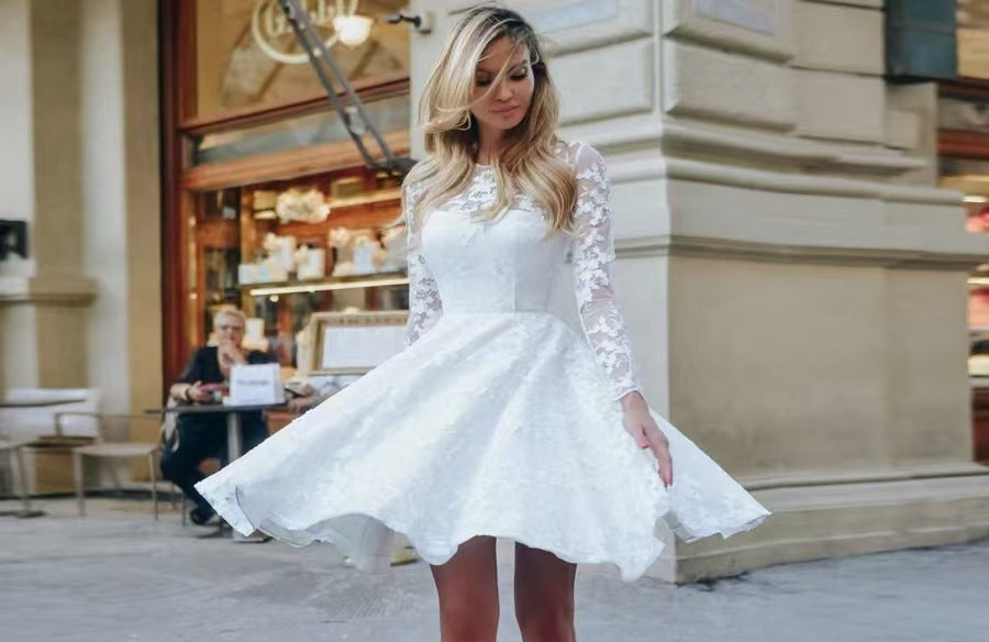 White Vintage Lace Dress
