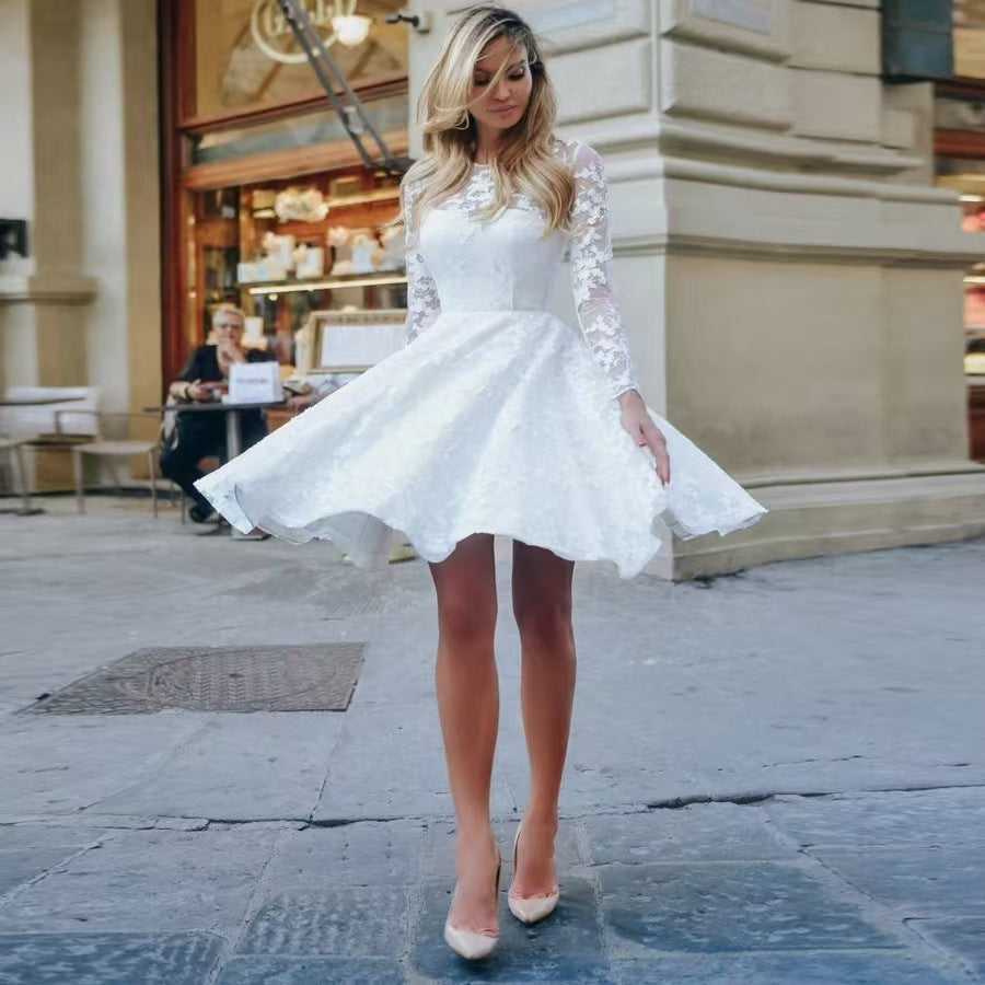 White Vintage Lace Dress