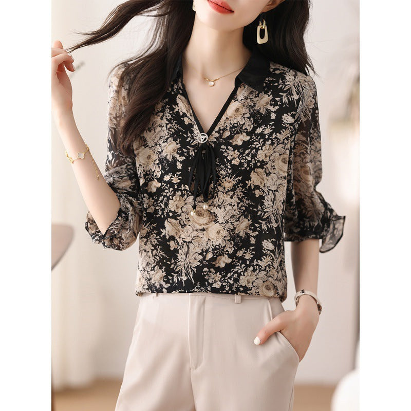 Floral Shirt Top