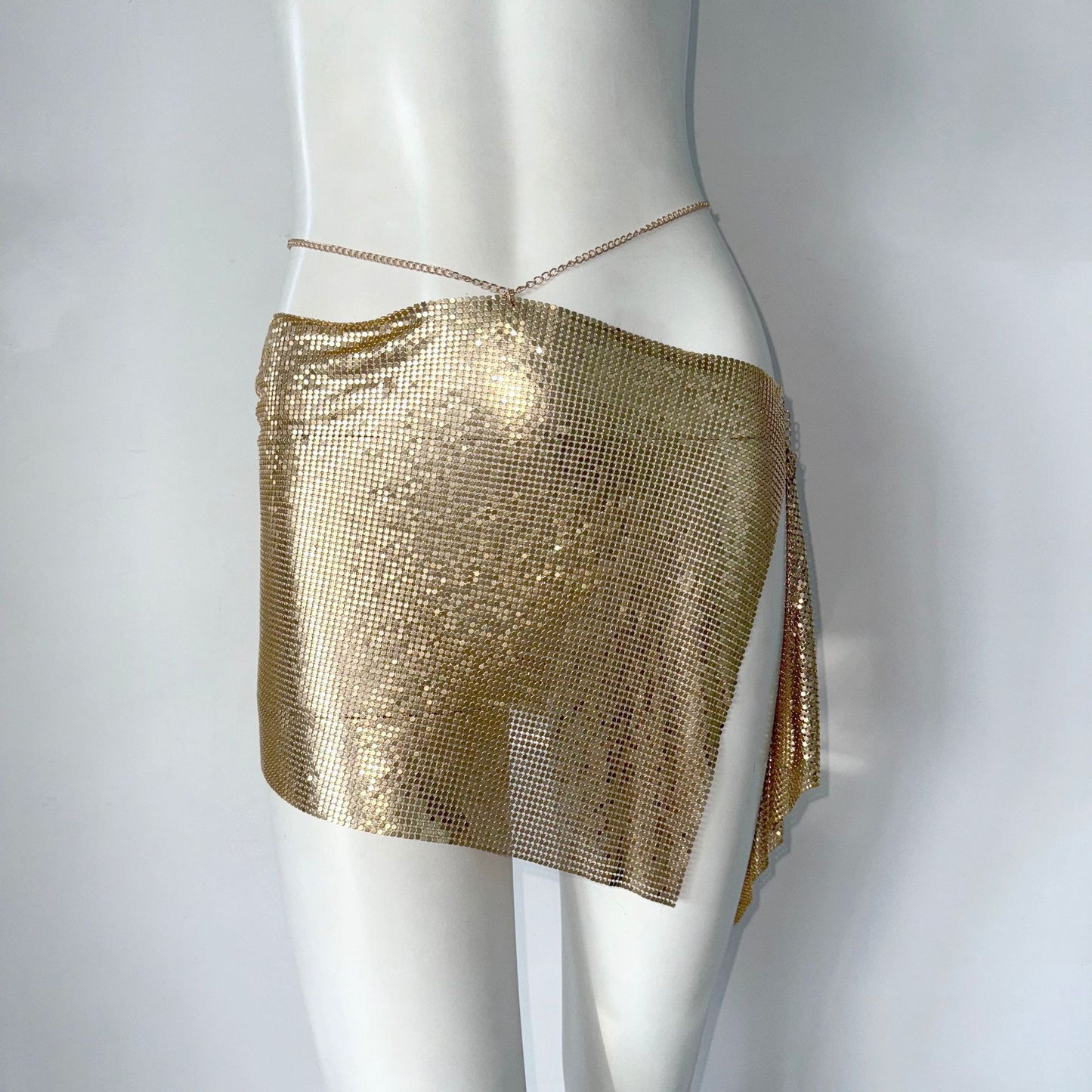 Metal Sequins Skirt