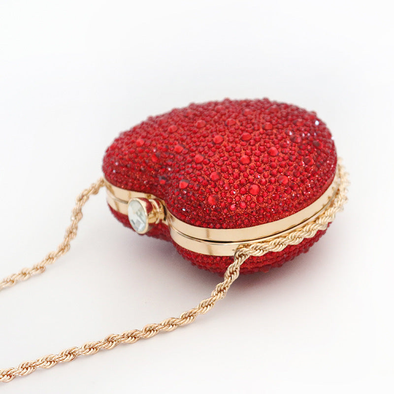 Diamond Heart-shaped Shoulder Messenger Bag