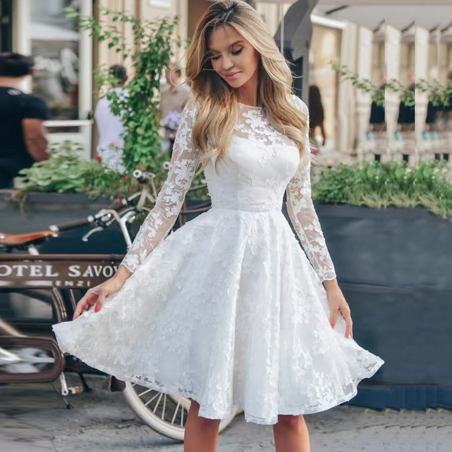 White Vintage Lace Dress