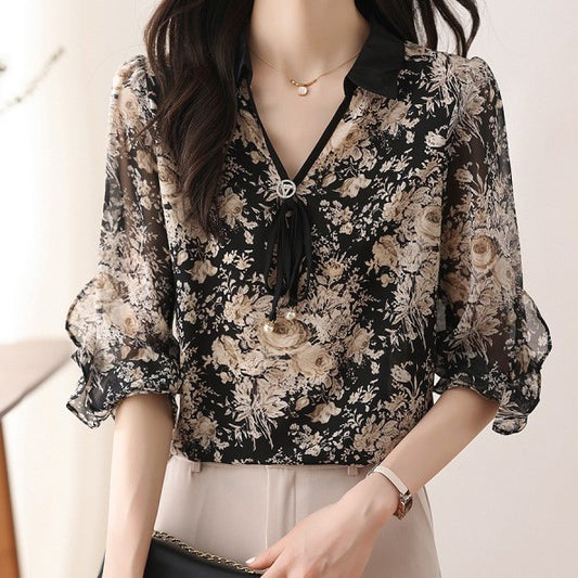 Floral Shirt Top