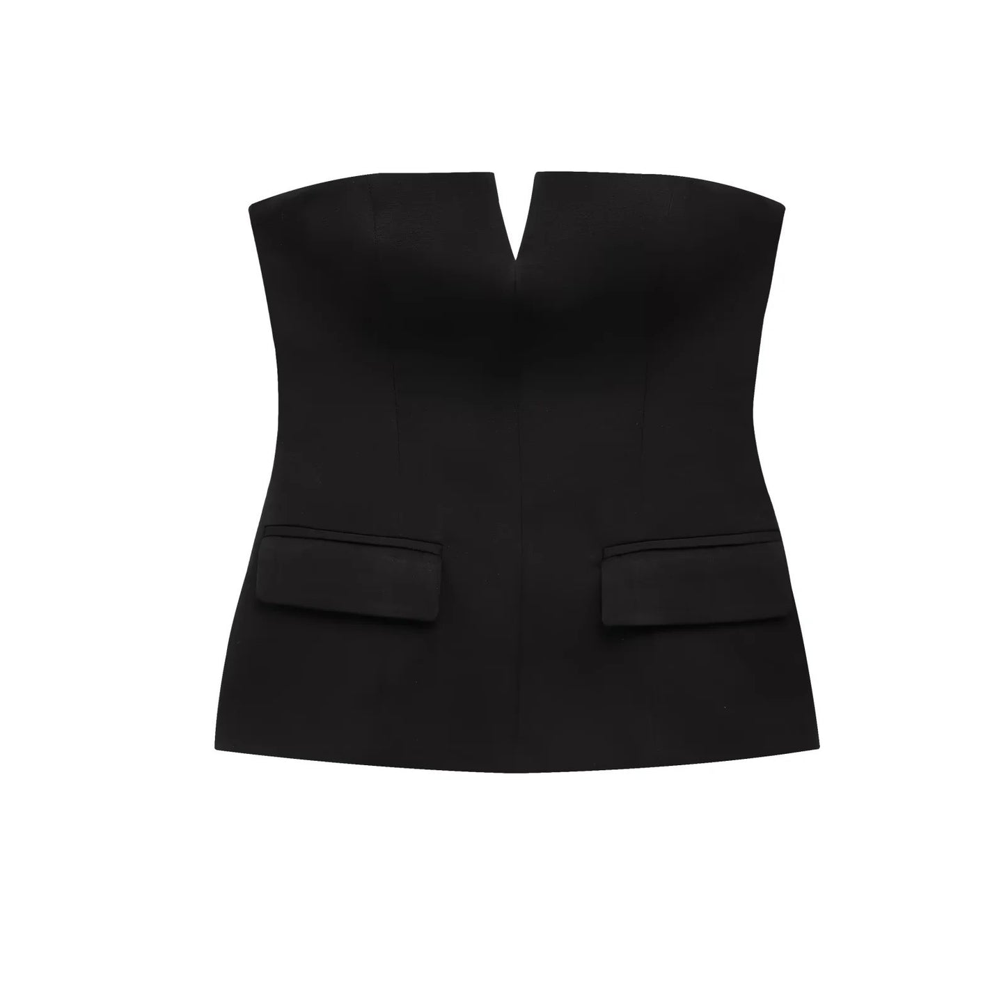 Strapless Short Tube Top