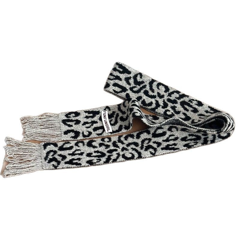 Korean Style Wool Knitted Small Scarf