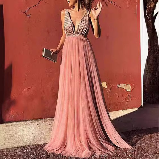 Elegant Graceful Sequined Dress
