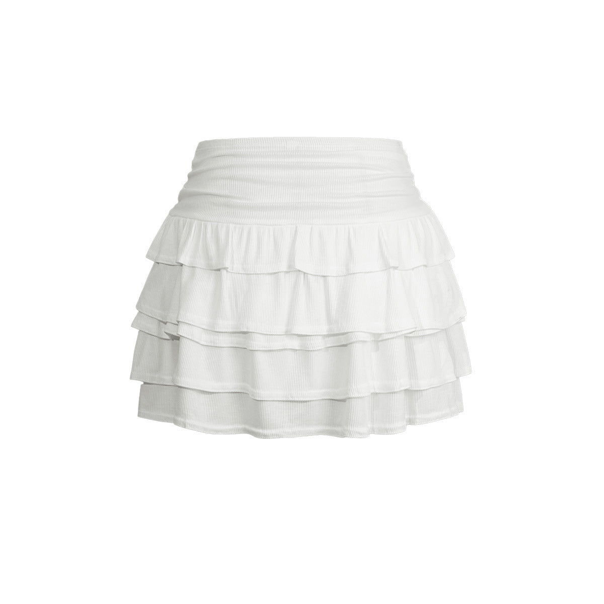 Bohemian Style Ruffled High Waist Skirt