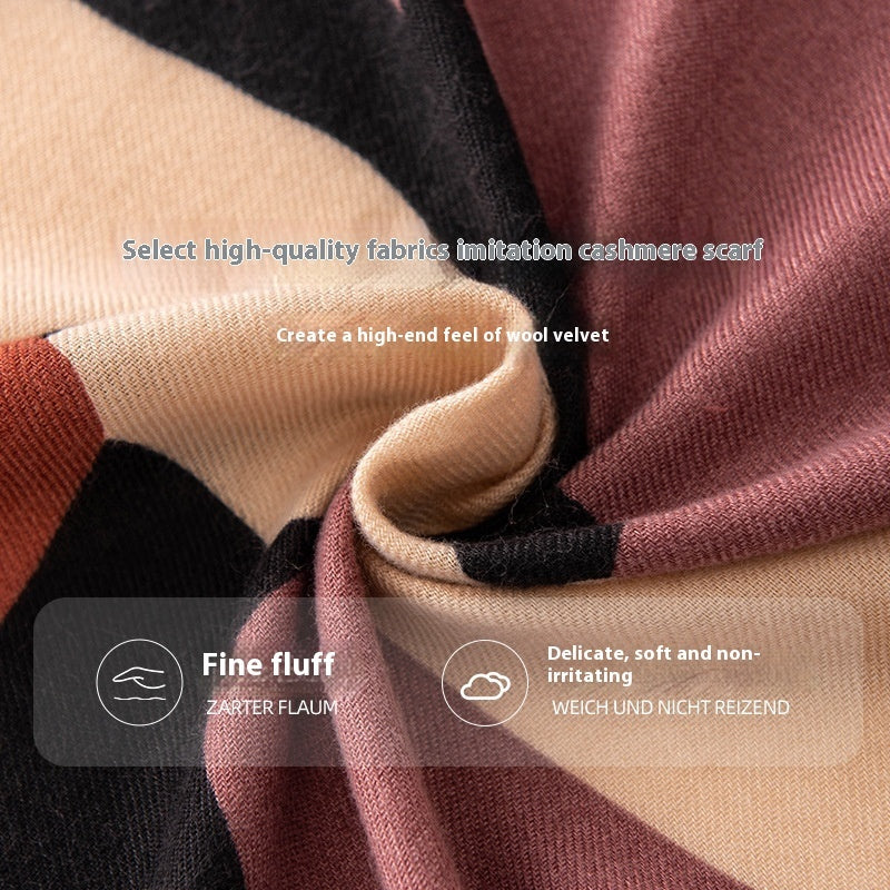Cashmere Scarf All-match Atmosphere High Sense