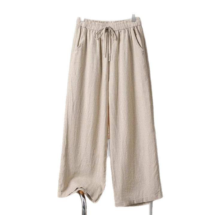 Casual Cotton Wide Pants