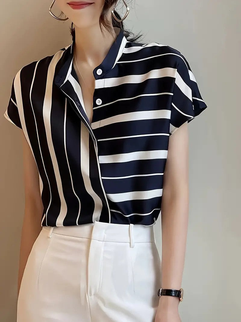 Casual And Comfortable Short Sleeved Top