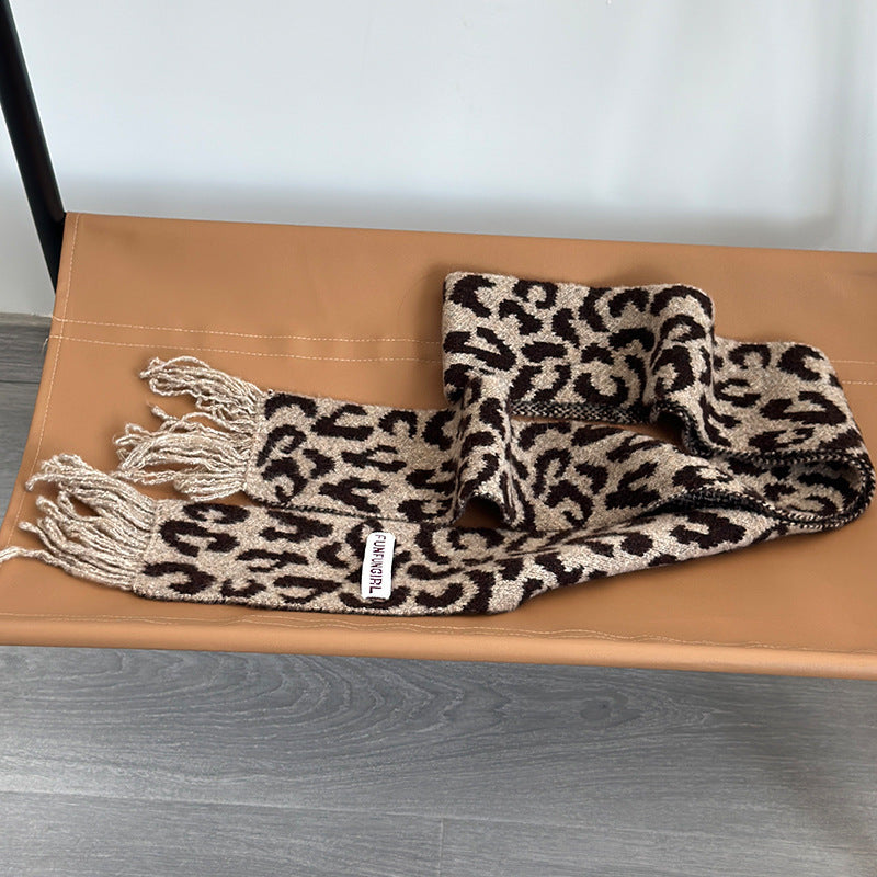 Korean Style Wool Knitted Small Scarf