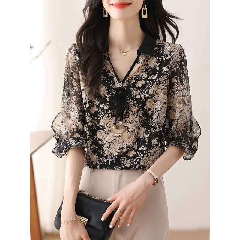 Floral Shirt Top