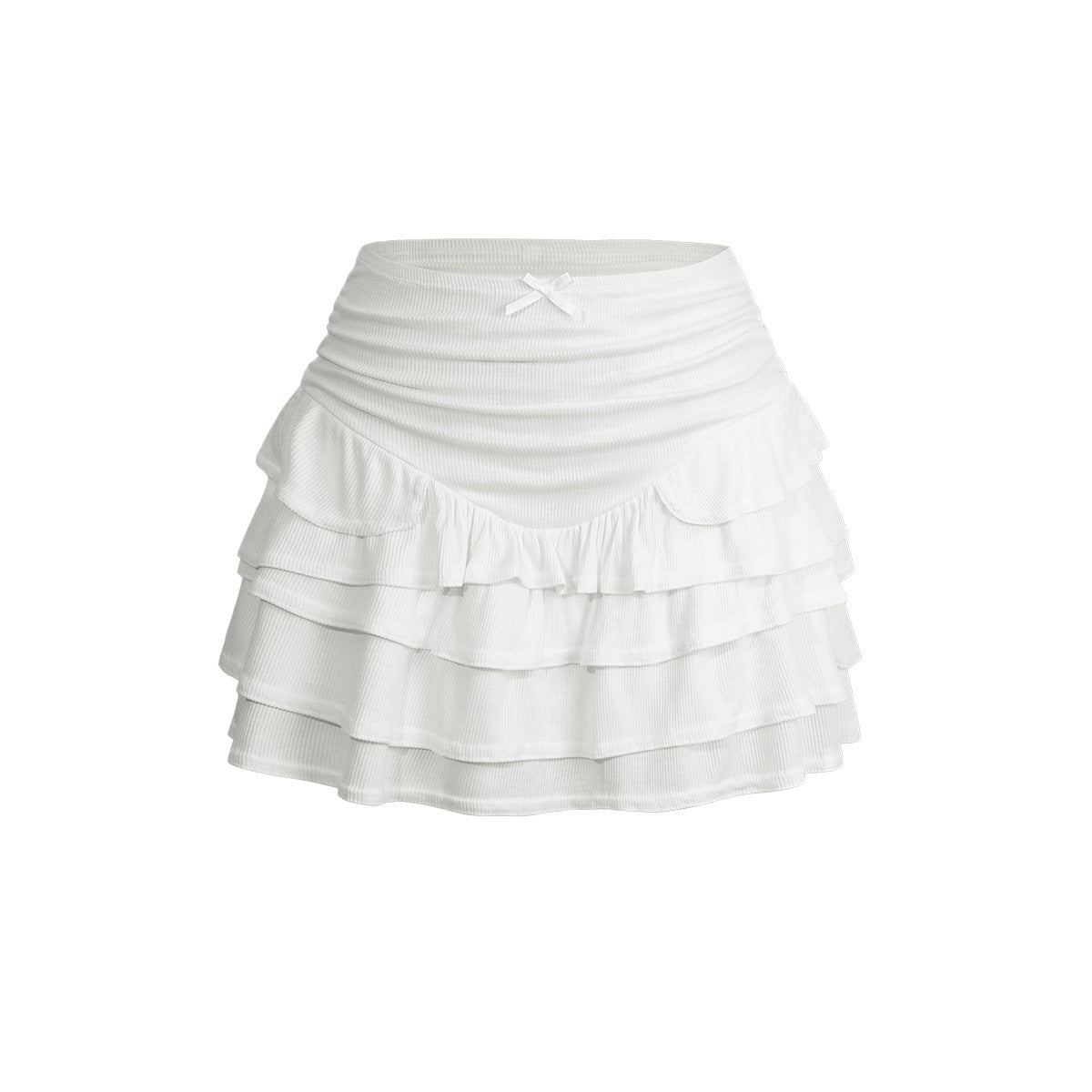 Bohemian Style Ruffled High Waist Skirt
