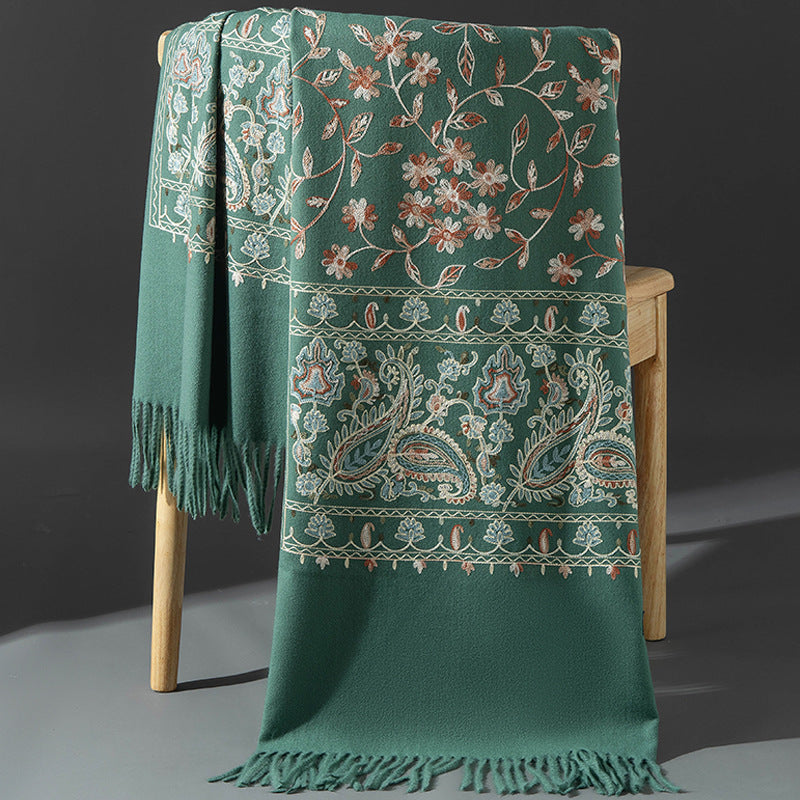 Scarf Shawl Cashmere Warm Cheongsam Outerwear