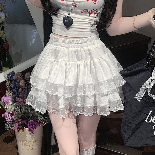 Patchwork Hot Girl Short Skirt