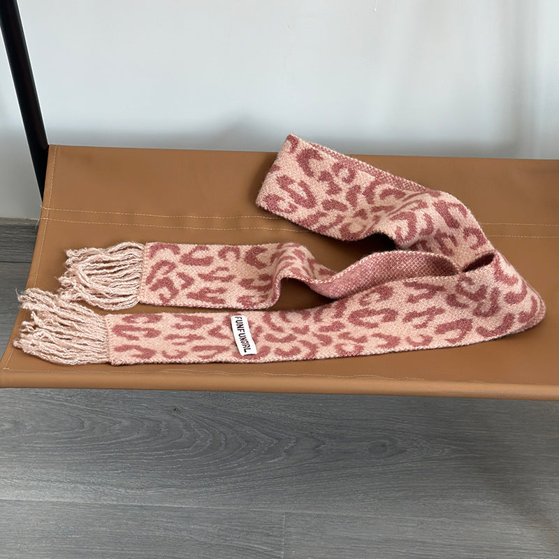 Korean Style Wool Knitted Small Scarf