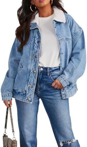 Denim Jacket Fur Collar Coat