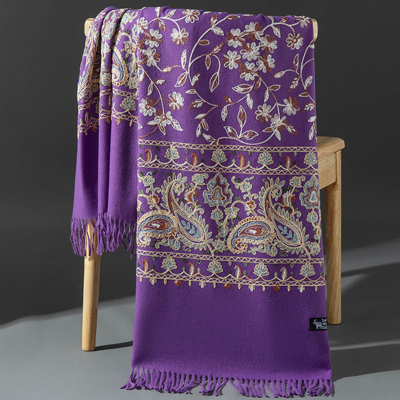 Scarf Shawl Cashmere Warm Cheongsam Outerwear