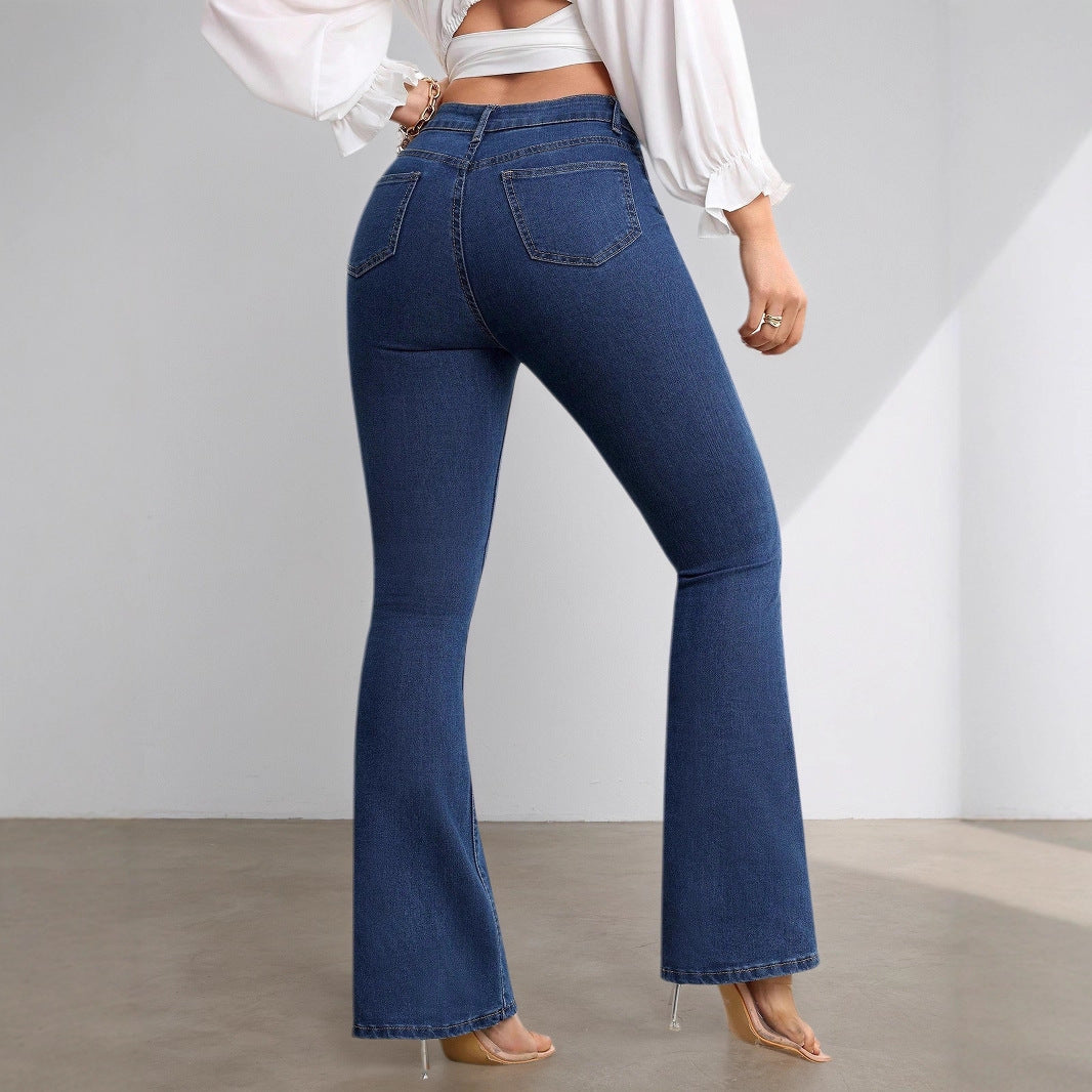 Wild Stretch High Waist Flared Jeans