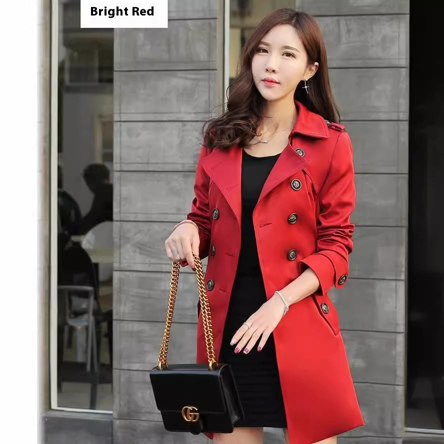 Sophisticated Mid-length Trench Coat