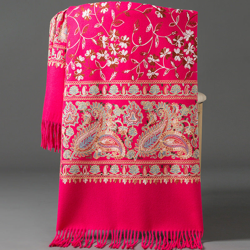 Scarf Shawl Cashmere Warm Cheongsam Outerwear
