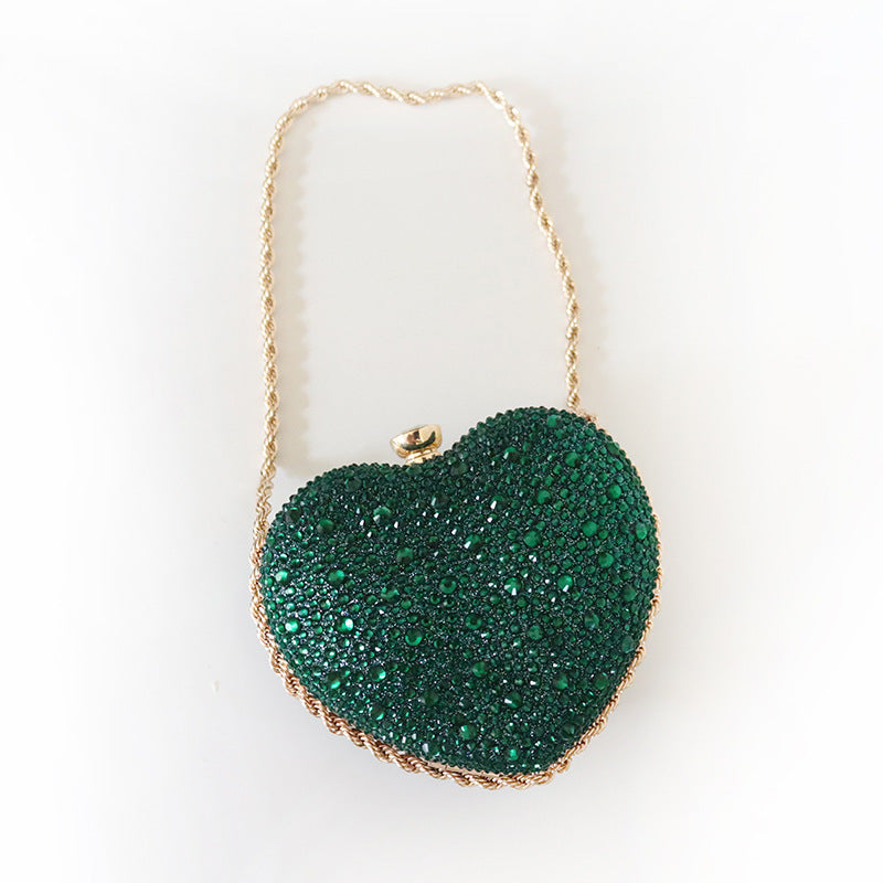 Diamond Heart-shaped Shoulder Messenger Bag