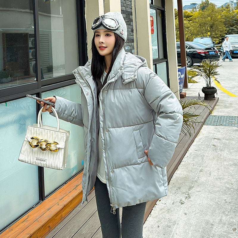 Mid-length Thickened Temperament Cotton-padded Jacket